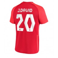 Koszulka piłkarska Kanada Jonathan David #20 Strój Domowy MŚ 2022 tanio Krótki Rękaw